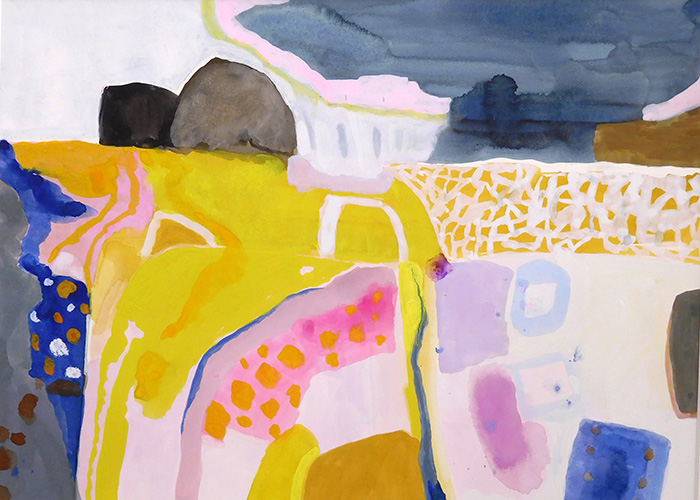 Gouache 80x90cm by Ann Wegmuller